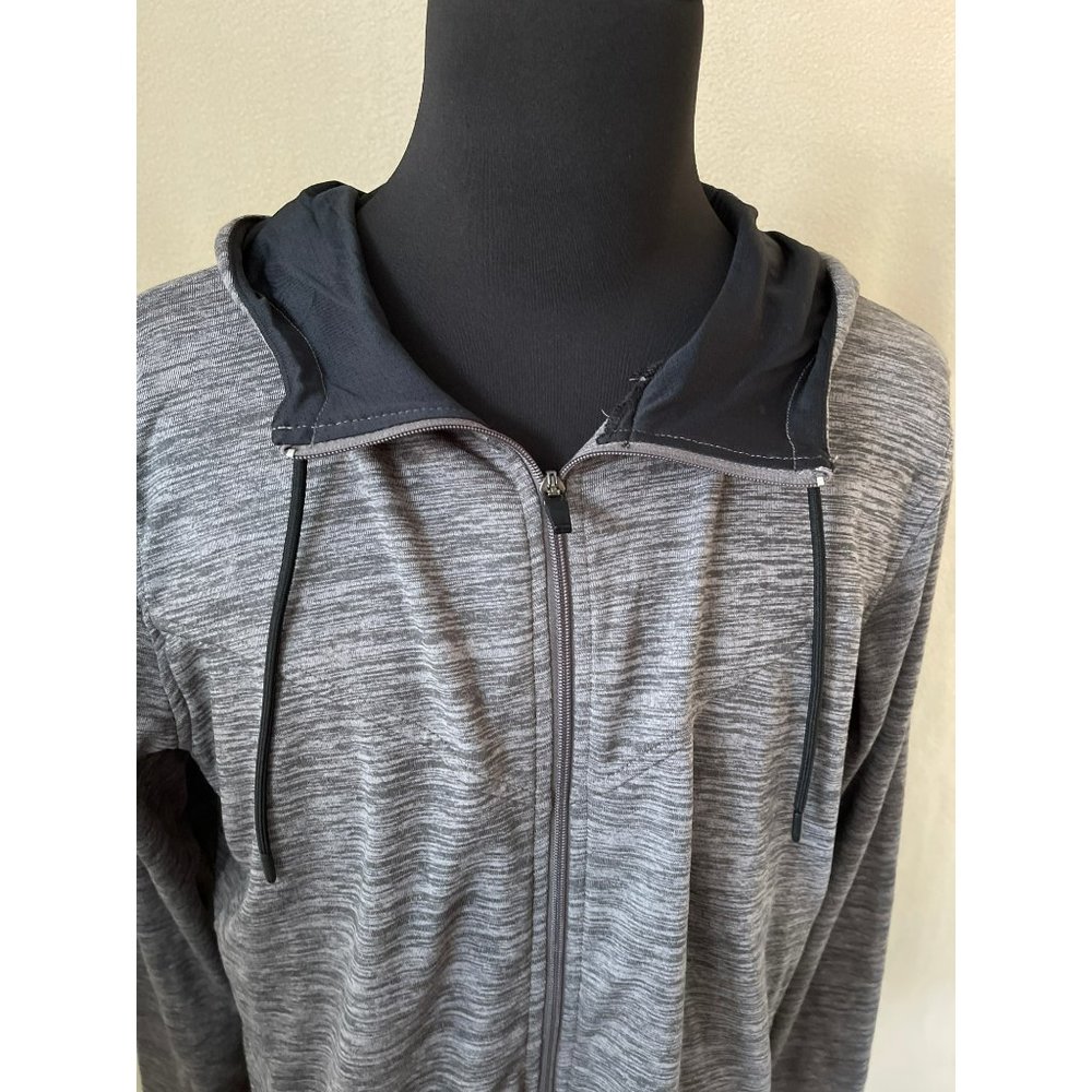 Balance Collection Gray Static Lightweight Full Zip Hooded Jacket, Large - Picture 9 of 12